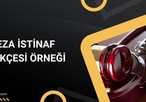Ceza istinaf dilekçesi örneği