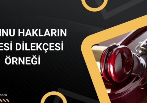 Memnu hakların iadesi dilekçesi örneği