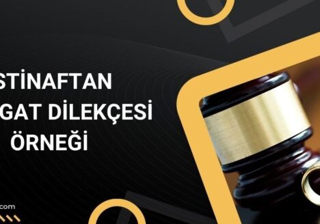 İstinaftan feragat dilekçesi örneği