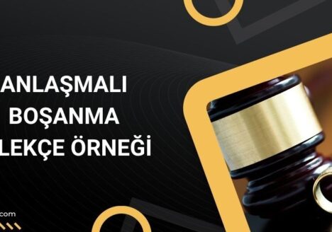 Anlaşmalı boşanma dilekçe örneği
