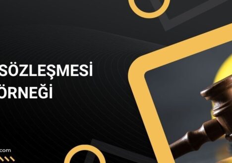 Eser sözleşmesi örneği