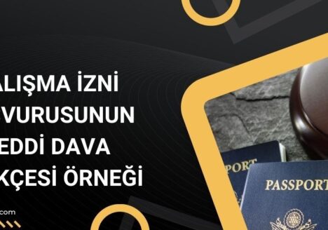 Çalışma izni başvurusunun reddi dava dilekçesi örneği