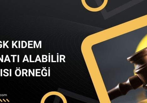 SGK Kıdem Tazminatı Alabilir Yazısı Örneği